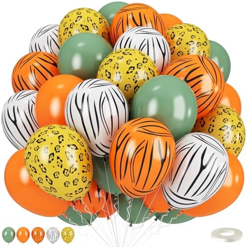 Jungle Safari Balloons Set 12 Inch Decorations