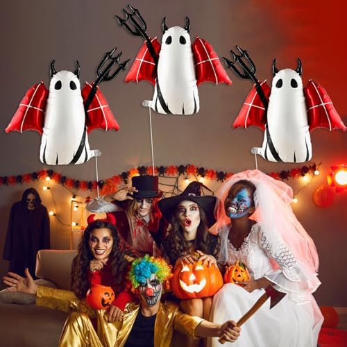3 Pcs Spooky Halloween Foil Balloons Party Decorations