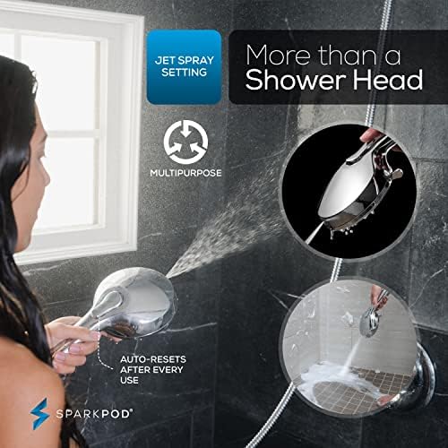 SparkPod 5 Inch 9 Spray Handheld Shower Head