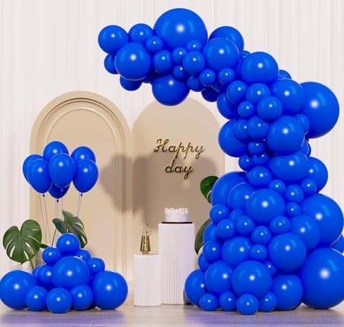 Royal Blue Balloons 145pcs Arch Kit Garland Decorations