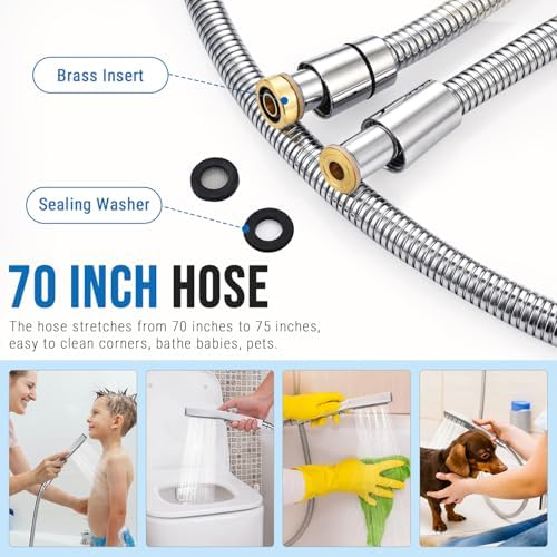 G Promise 3-Function All Metal Handheld Shower Set