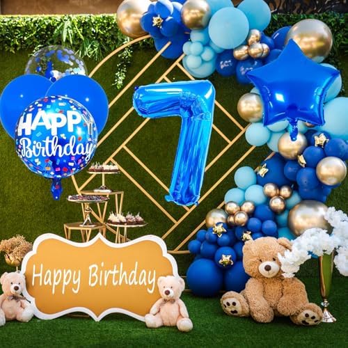 7 Balloon Number Set for Birthday Party Decorations