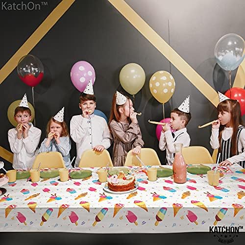KatchOn 2 Piece Ice Cream Tablecloth - 54x108 Inch