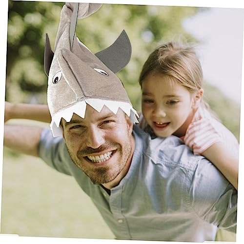 Coolehiya Animal Hat Costume Party Plush Shark Photo Prop Mask