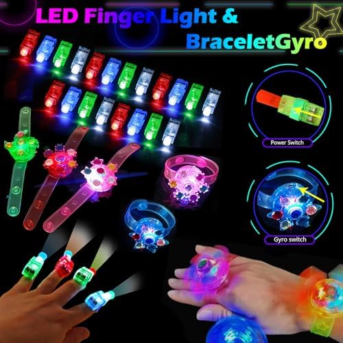 152 Piece Glow in the Dark Party Supplies Set