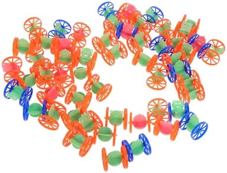 Totority 50pcs Mini Wheeled Tumbler Toys for Balance and Coordination