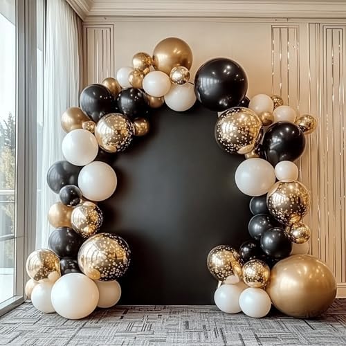 Chrome Metallic Gold Balloon Garland Kit 98PCS