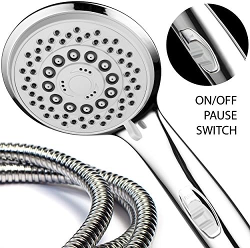 Hotel Spa 7-Setting Handheld Shower Head with Chrome Finish