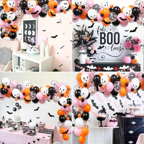 100Pcs Halloween Balloon Arch Garland Kit for Girls Party Decorations