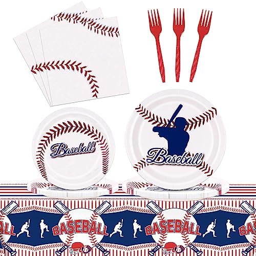 Miucat Baseball Party Decorations for 24 Guests