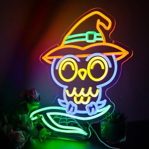 GleamNeon Owl Neon Sign - Magical Decor for Parties and Rooms