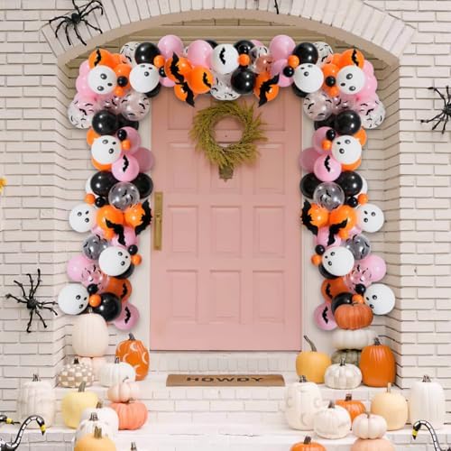 100Pcs Halloween Balloon Arch Garland Kit for Girls Party Decorations