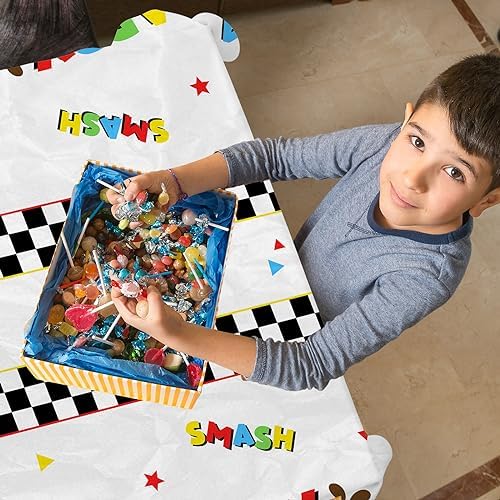 Monster Truck Tablecloth 3 Pcs for Birthday Party Decorations
