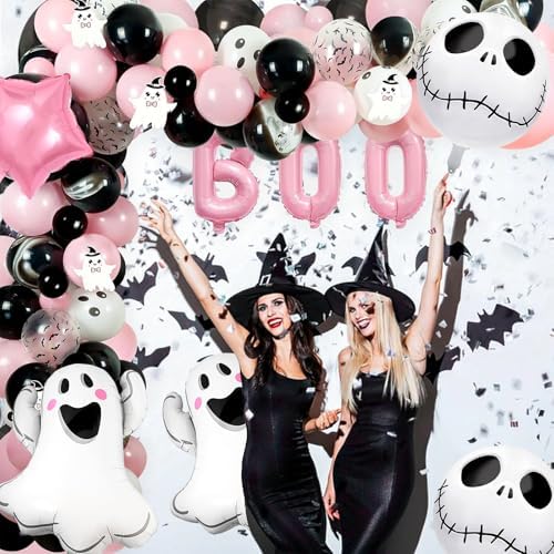 Pink BOO Balloons Halloween Party Decorations
