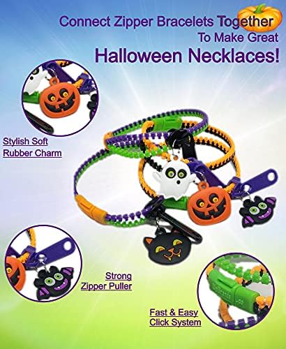 UpBrands 24-Pack Halloween Bracelets for Kids