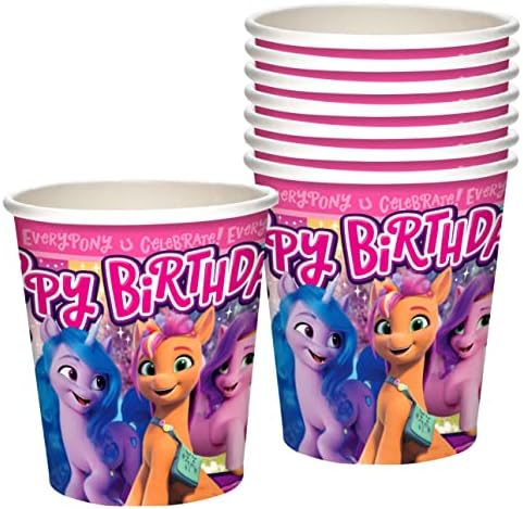 Treasures Gifted My Little Pony 9oz Paper Cups 24ct - Mane 5 Included