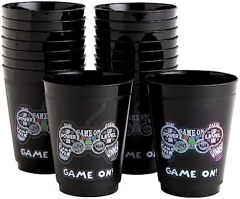 BLUE PANDA 16 Pack Video Game Cups For Kids