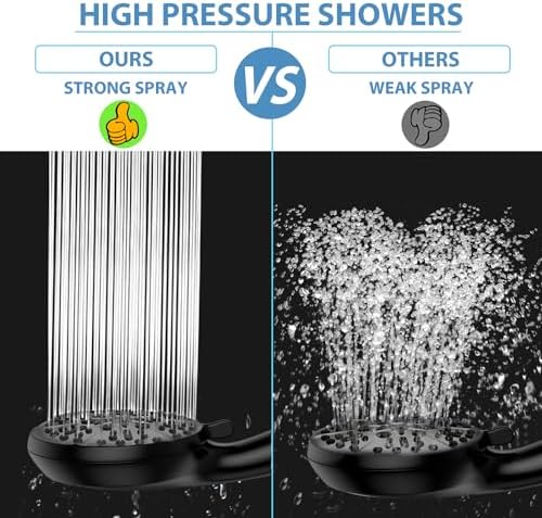 GAOMON 24-Setting 3-Way Shower Head Combo with Handheld and Rain Shower