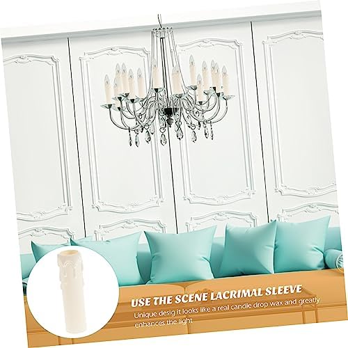 20 Pcs Retro Candle Sleeves for Chandeliers
