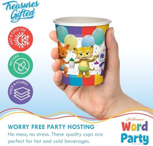 Treasures Gifted Word Party Cups 16 Count