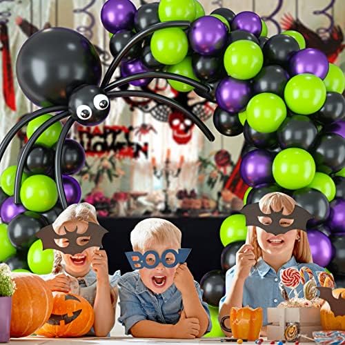 Halloween Balloon Arch Kit with Spider Balloons