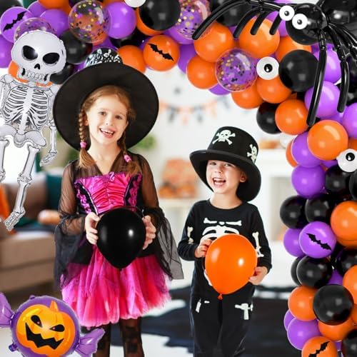 Garma Halloween Balloons Garland Arch Kit 129pcs