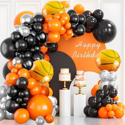 Basketball Balloon Arch Kit for Sports Themed Party