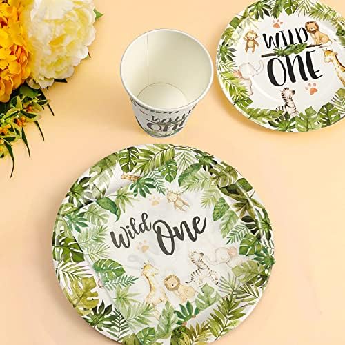 Wild One Birthday Decorations Jungle Theme Party Supplies