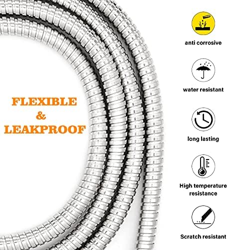 LEIMO KPARTS 96 Inch Metal Shower Hose Replacement