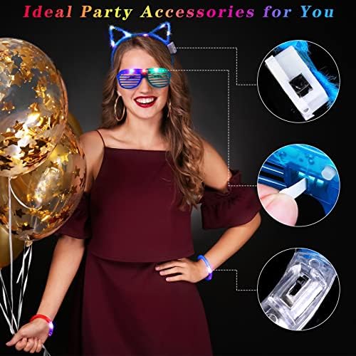 Elcoho 60 Piece Glow in the Dark Party Favor Set