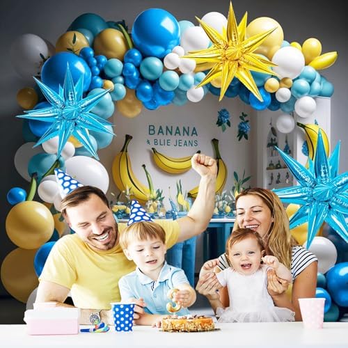 117 Pcs Banana Theme Balloon Arch Kit for Birthday Parties