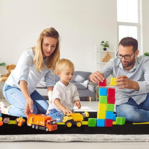 Construction Theme Table Runner 10x15ft Black Yellow Design