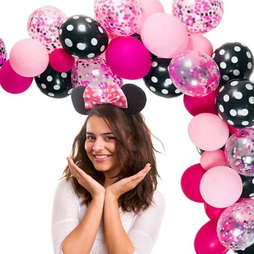 117 Pcs Mouse Themed Balloons Garland Kit