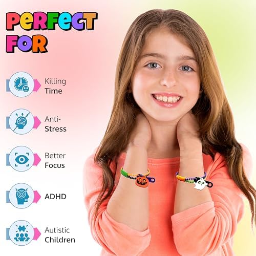 UpBrands 24-Pack Halloween Bracelets for Kids