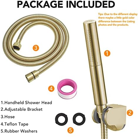 BESy Brass 2 In 1 Handheld Shower Head Set