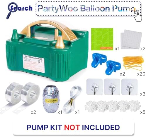 Partywoo Metallic Pink Balloons 110pcs Size Set