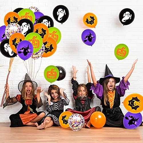OuMuaMua 62PCS Halloween Balloons Decorations Set