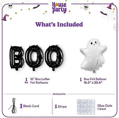 House of Party Halloween Ghost Balloons Set - Indoor Party Decor