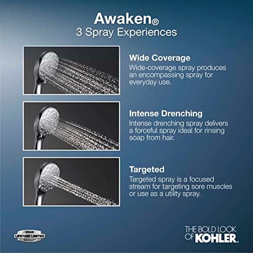 KOHLER Awaken G110 Three-Function Handshower Matte Black