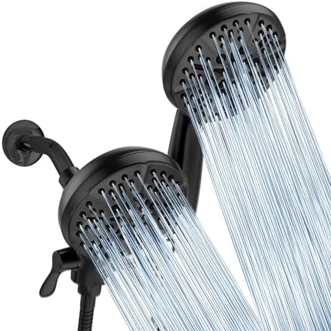 GAOMON 24-Setting 3-Way Shower Head Combo with Handheld and Rain Shower