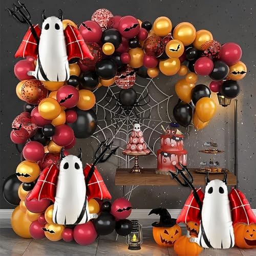 3 Pcs Spooky Halloween Foil Balloons Party Decorations
