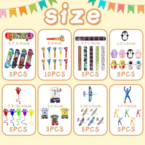 Tazimi 100PCS Party Favors Toy Assortment Goodie Bags