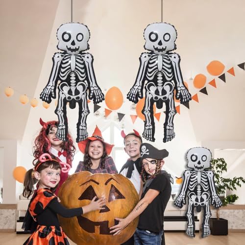 Skeleton Man Balloons Set 3 Piece Halloween Decor