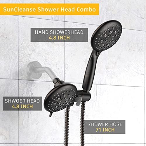 SunCleanse 3-Way Shower Head Combo with 35 Settings