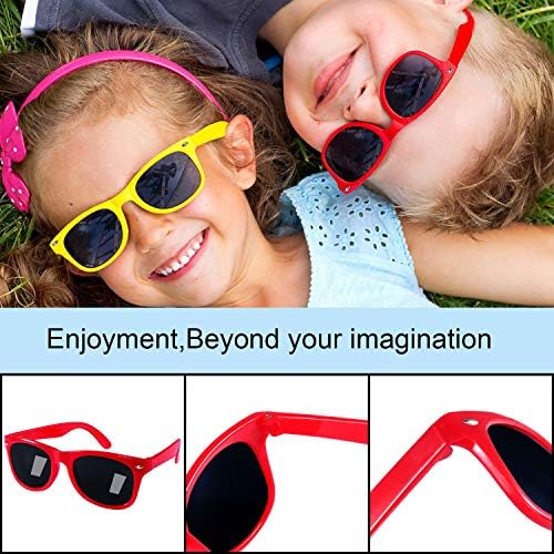 GINMIC Kids Sunglasses Party Favors 12 Pack Neon