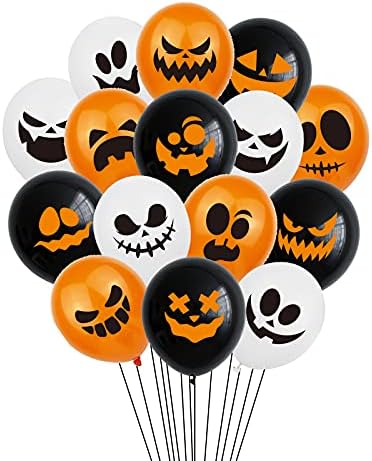 TUWUNA Halloween Balloons 60Pcs 12 Inch Decorations
