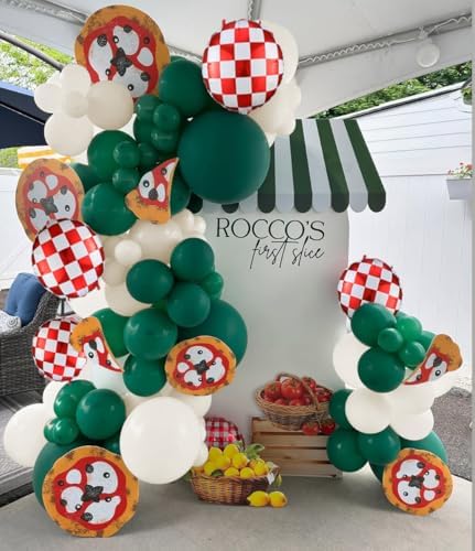PageebO Pizza Party Decorations 150PCS Balloons Kit