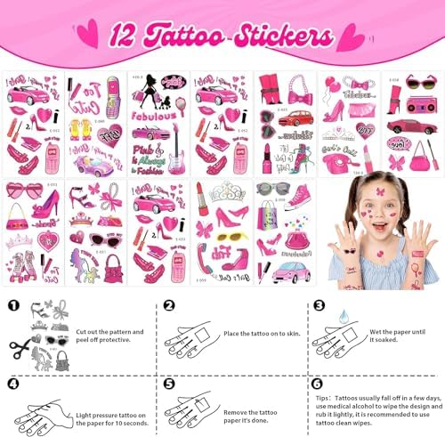 Pink Princess Party Favor Pack 98 Pieces