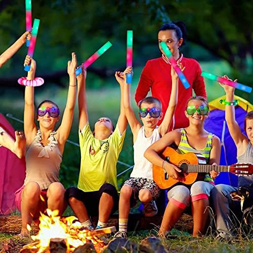 210 PCS LED Foam Glow Sticks with 3 Modes