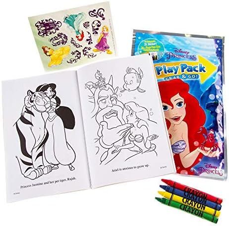 Set of 15 Disney Princess Play Packs with Crayons Coloring Book Stickers Loot Bags and Door Hanger